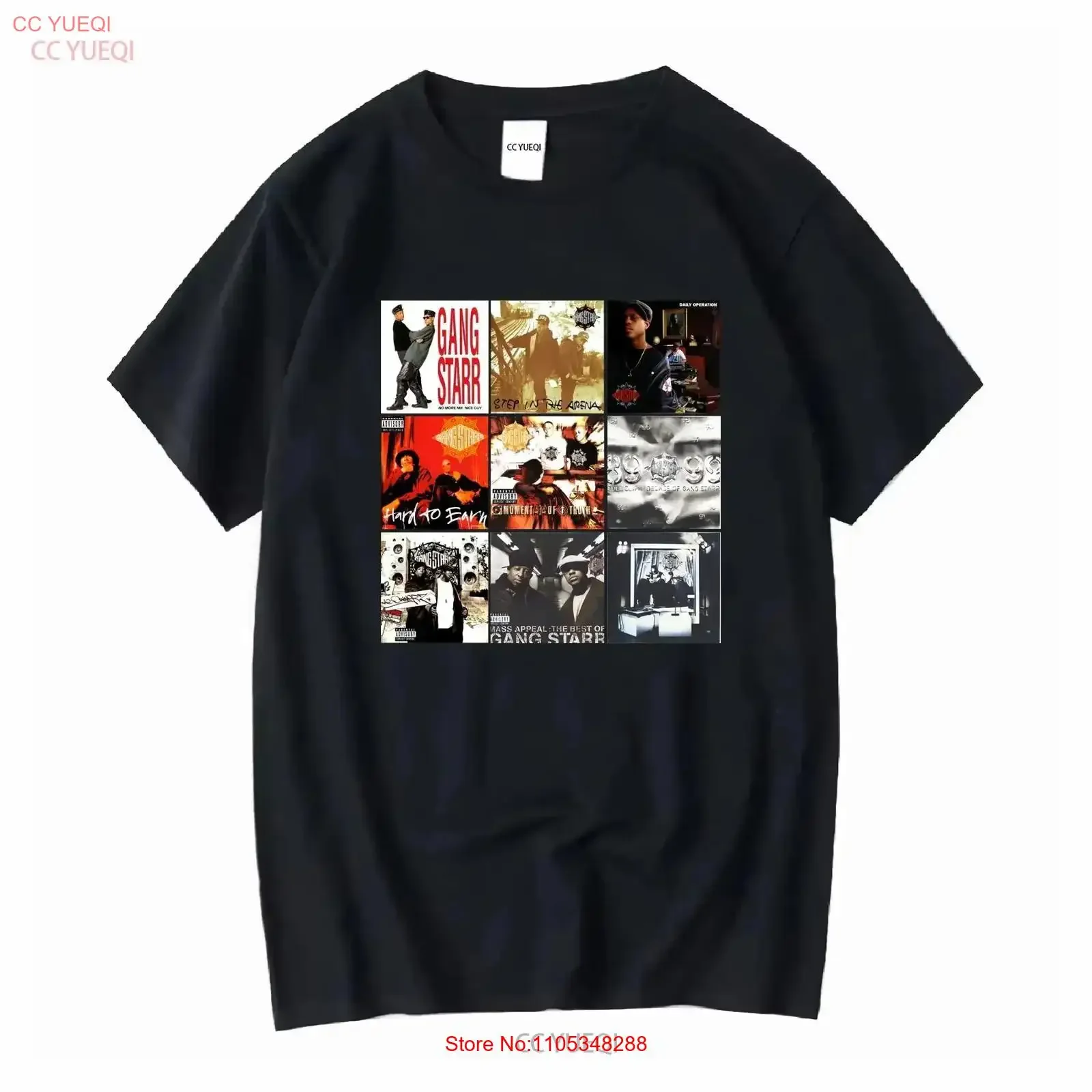 Gang Starr Discography Softstyle T-Shirt im Vintage-Stil, gewaschenes Oberteil für den Alltag, stilvoll, bequem, grafisch, weich, lässig, Vintage