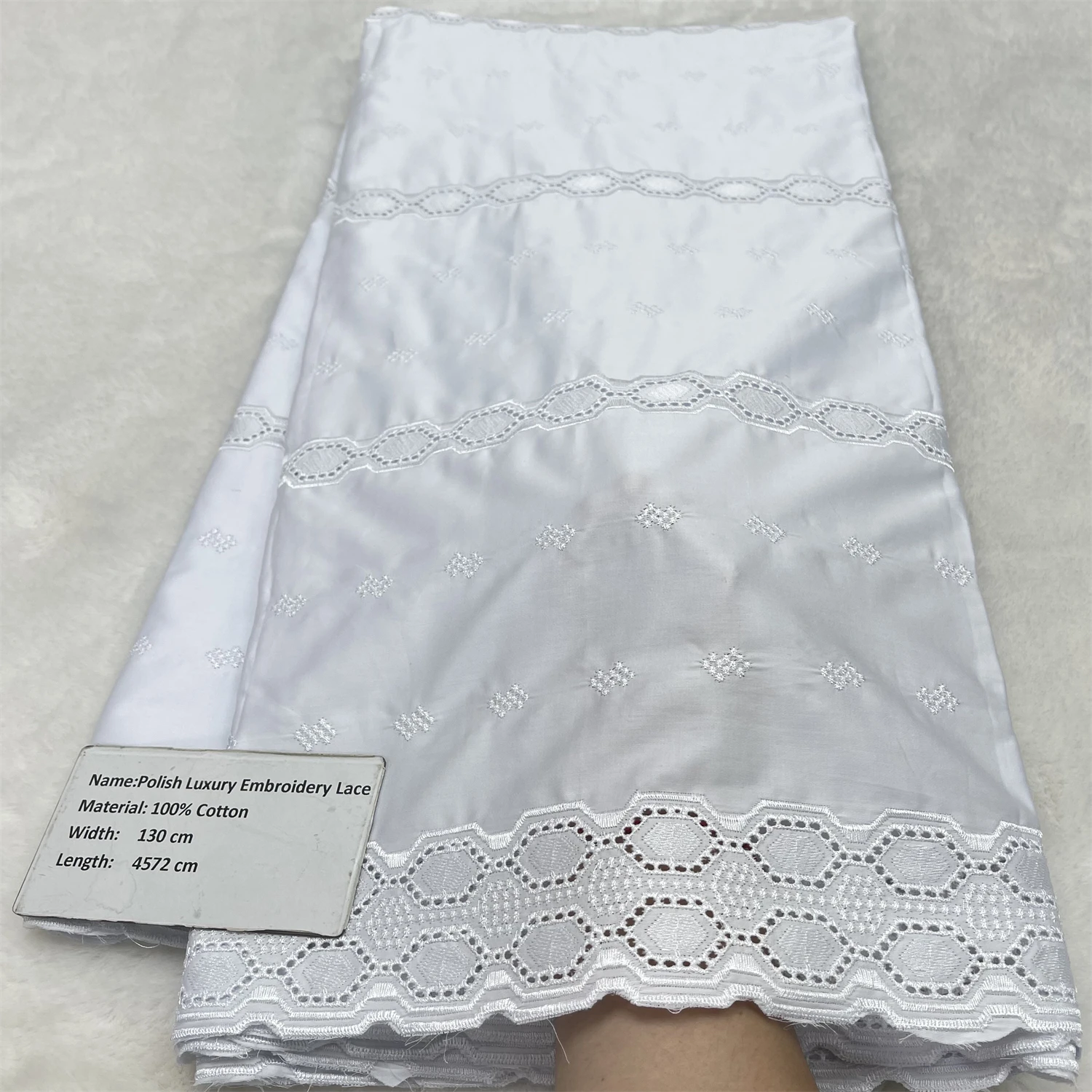 Wholesale Polish Lace For Men Atiku Fabric Swiss Voile Lace in Switzerland African Lace Materials High Quality For Women Dresses