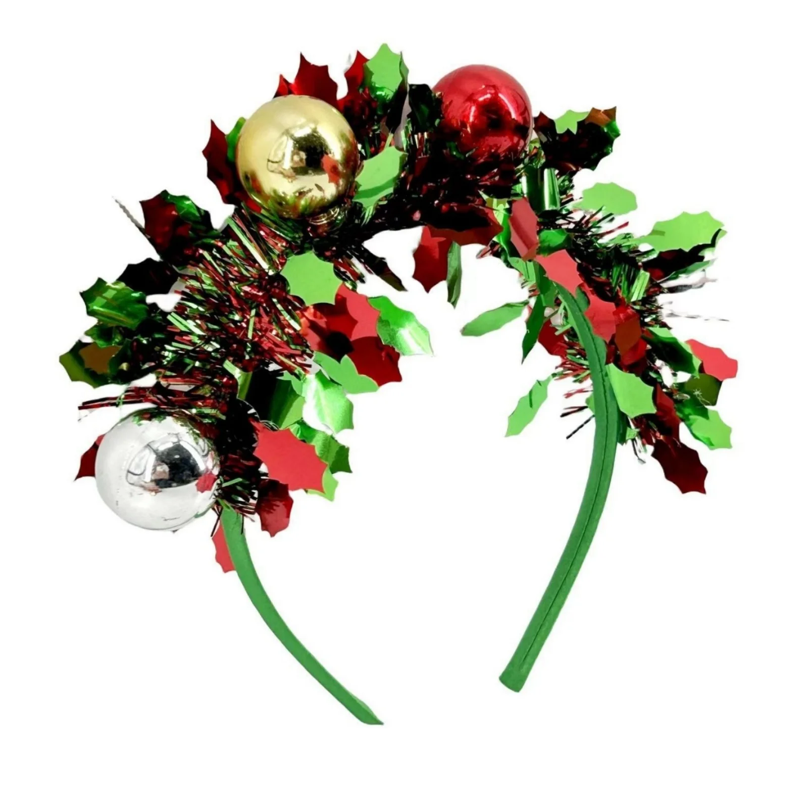 1PC Ball und bunte Streifen Haarreifen, Weihnachtskopfschnalle, kreative leuchtende Party bunte Kugel Kopfbedeckung ABS – Detail 4