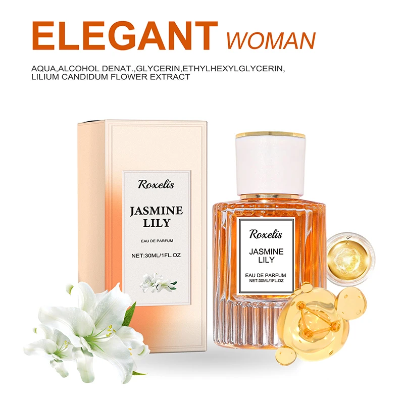 

Jasmine Lily Peony Fragrance For Women, Delicate Elegant Charming Scent, For Wrists Neck & Ears, Floral Perfume Oil