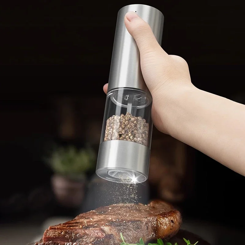 

Автоматическая мельница для перца, регулируемая мельница для порошка, электрическая мельница для перца, специй, триммер для волос на теле для мужчин, машинки для стрижки волос T