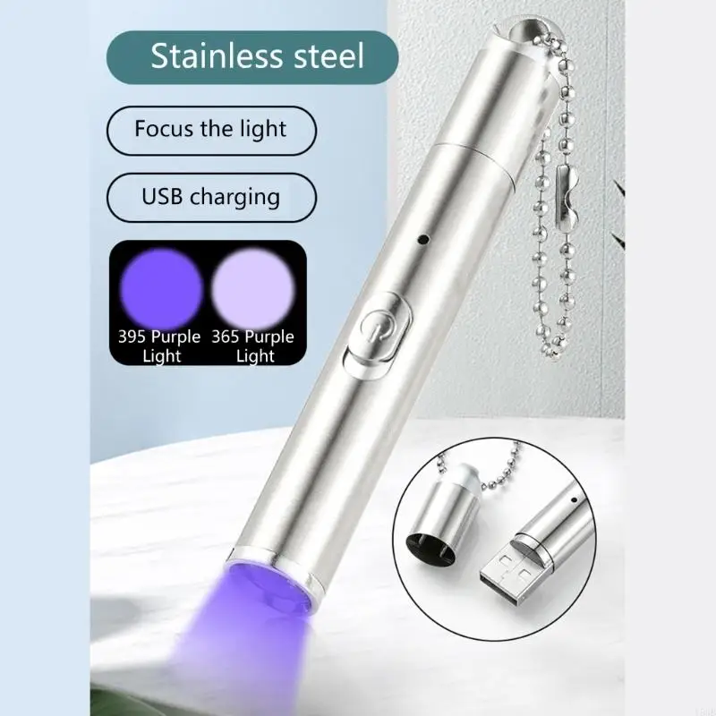 Portable Banknote Checking Flashlight Portable Detection Torches 365nm/395nm Handheld Lamp Dog Urine Stain Detector Y5GB