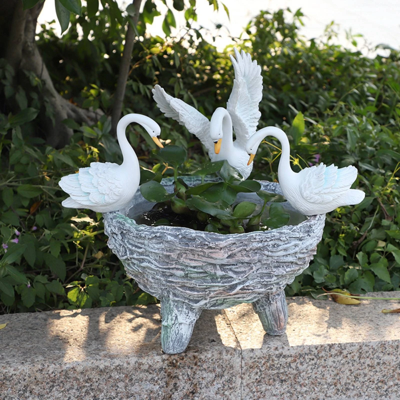 swan-planter-european-design-swan-shaped-planter-pot-garden-decor-handmade-decorative-for-yard
