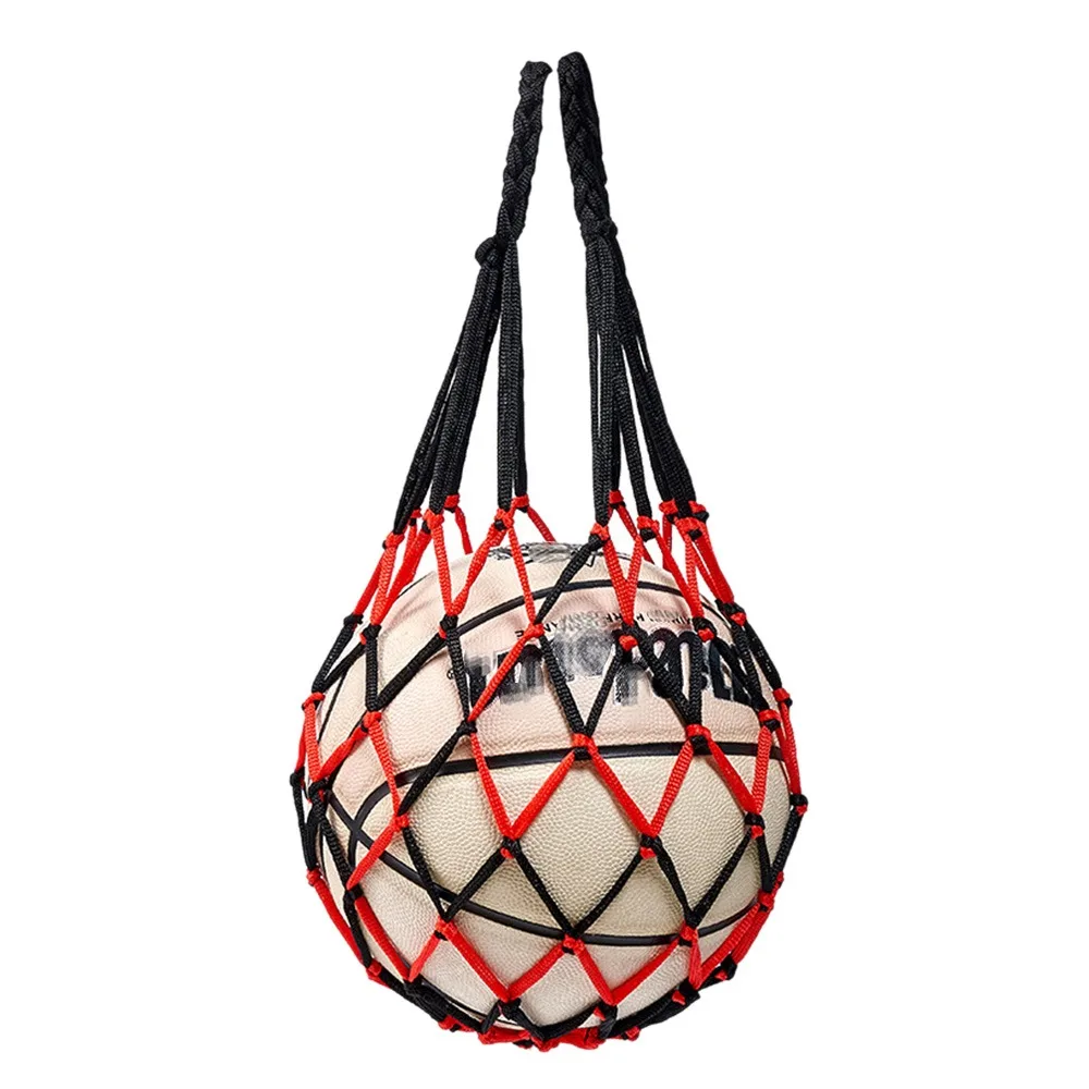 

Durable Nylon Nylon Net Bag Weaving Multiple Colors Ball Pocket Ball Net Pouch Football Balls