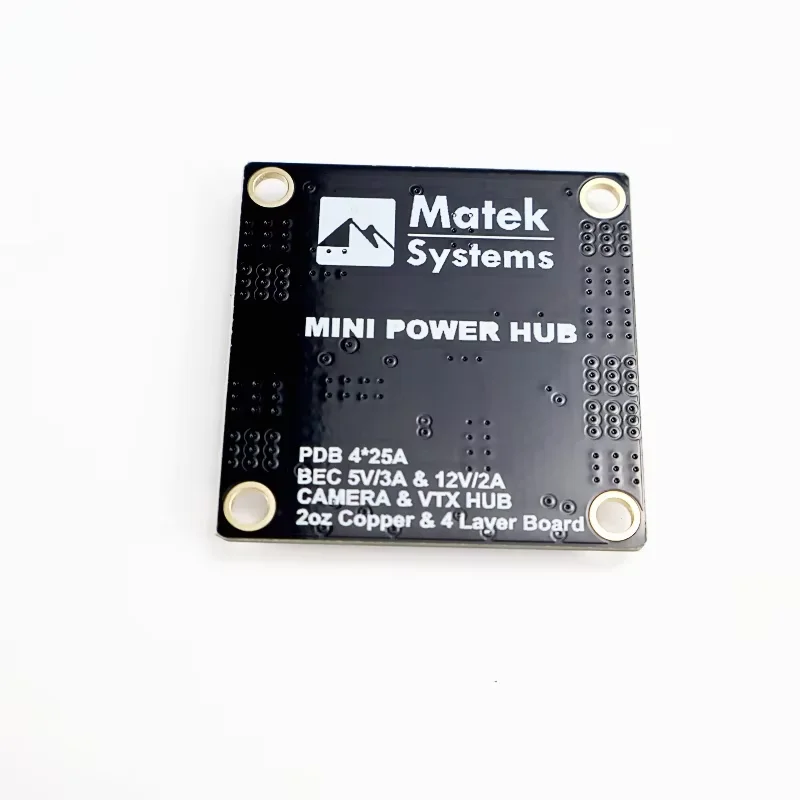 Matek Mini Power HUB PDB Placa de distribución de energía PDB con BEC 5V/12V para Dron FPV Quadcopter QAV250 ZMR250
