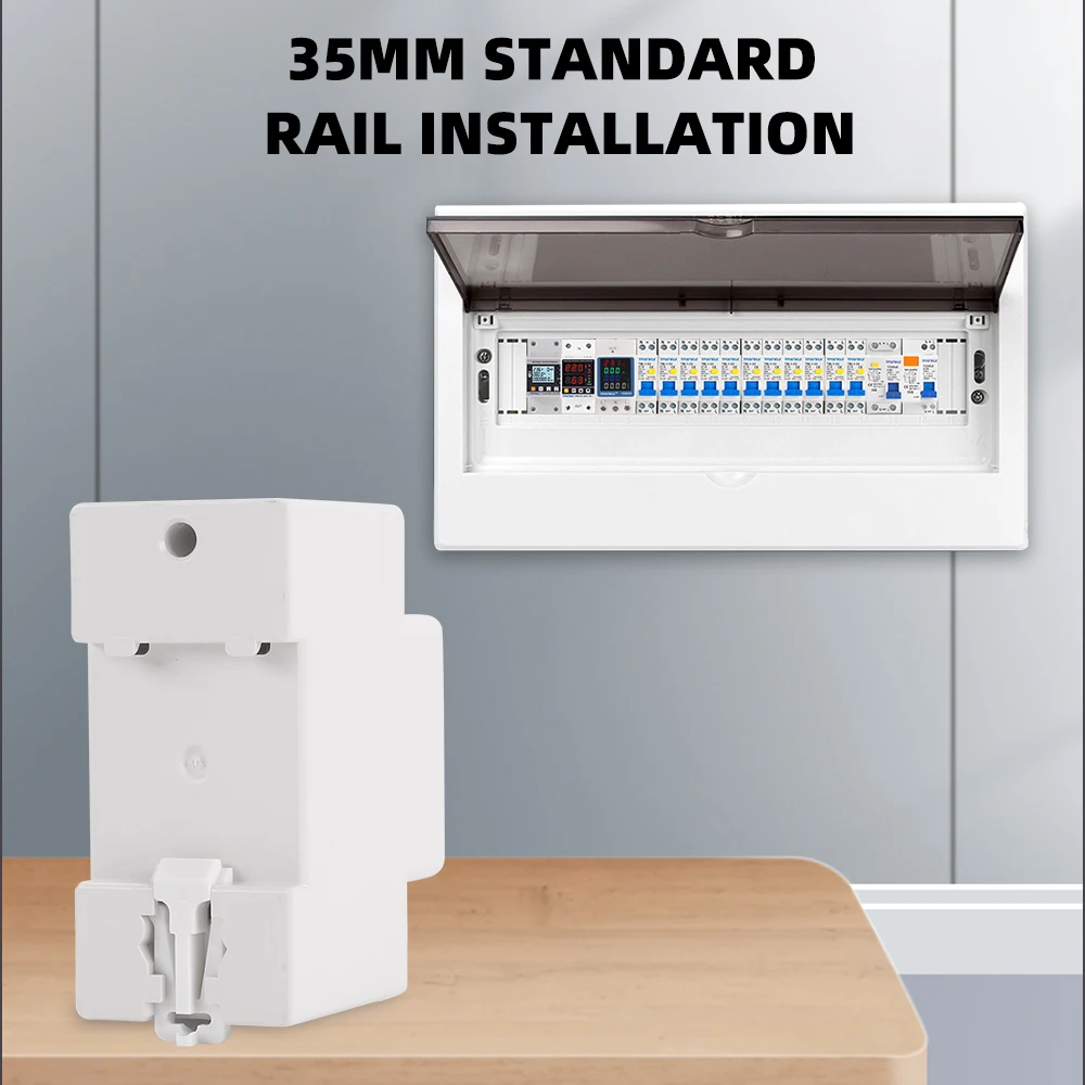 3 in1 AC 110V 220V 100A napięcie prądu miernik zużycia energii elektryczny KWH 99999.9KWH woltomierz amperomierz Din Rail