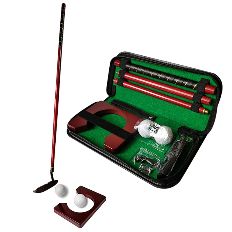 Golf Putter Set Portable Mini Golf Equipment Practice Kit With Detachable Putter Ball,Golf Training Aids Tool