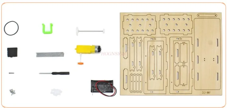 physical experiment DIY sieve kindergarten handmade small invention material package wooden assembled electric model motor toy