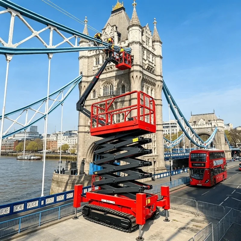 Scissor Lift Elevator Lifting Platform Scissor Lift Table Work Platform 6m 8m Portable Electric Hydraulic Manlift CE