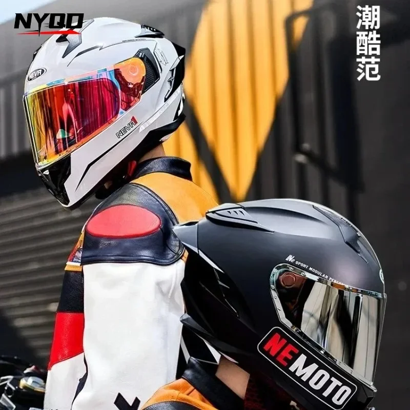

Full Face Motorcycle Helmet Men Offroad Scooter Allseason Bluetooth Ready