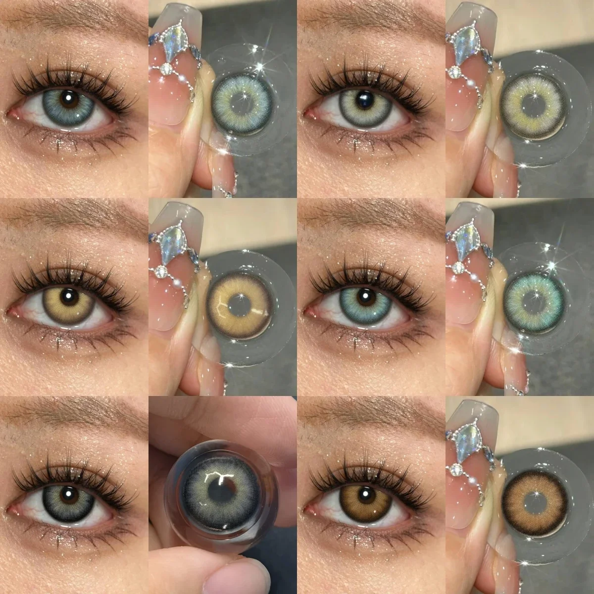 EYESHARE New Colored Contacts Lenses Brown Contacts Lenses Fashion Blue Gray Eye Lense Green Contact Lenses Yearly Beauty Pupils