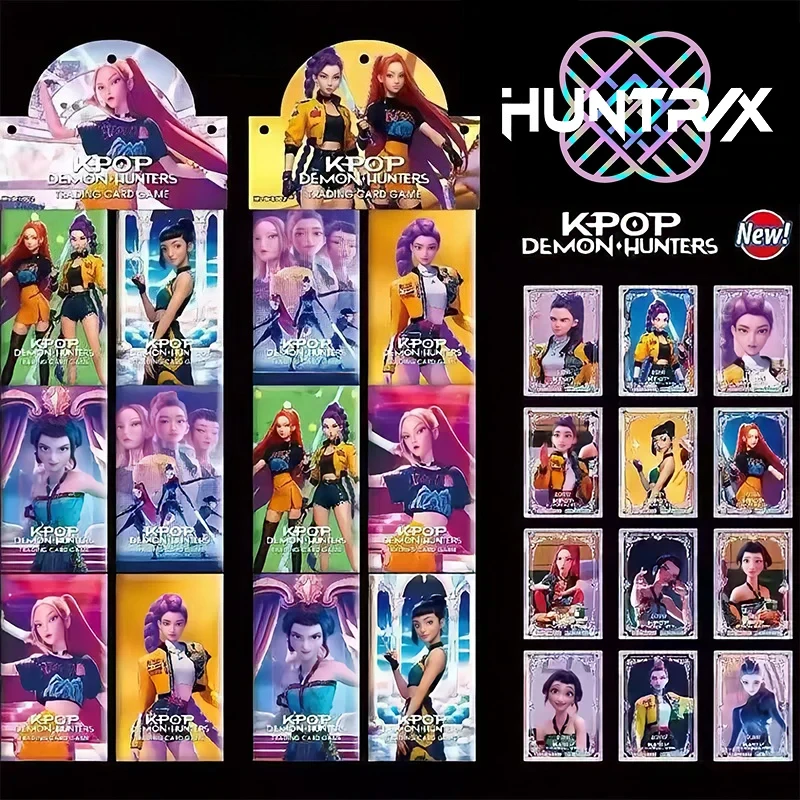 

Новая коллекционная карточка KPop Demon Hunters 9/12/18/36Bag Battle Carte, настольная игра HUNTR/X, аниме Rumi Zoey Mira, коллекционная карточная игрушка в подарок