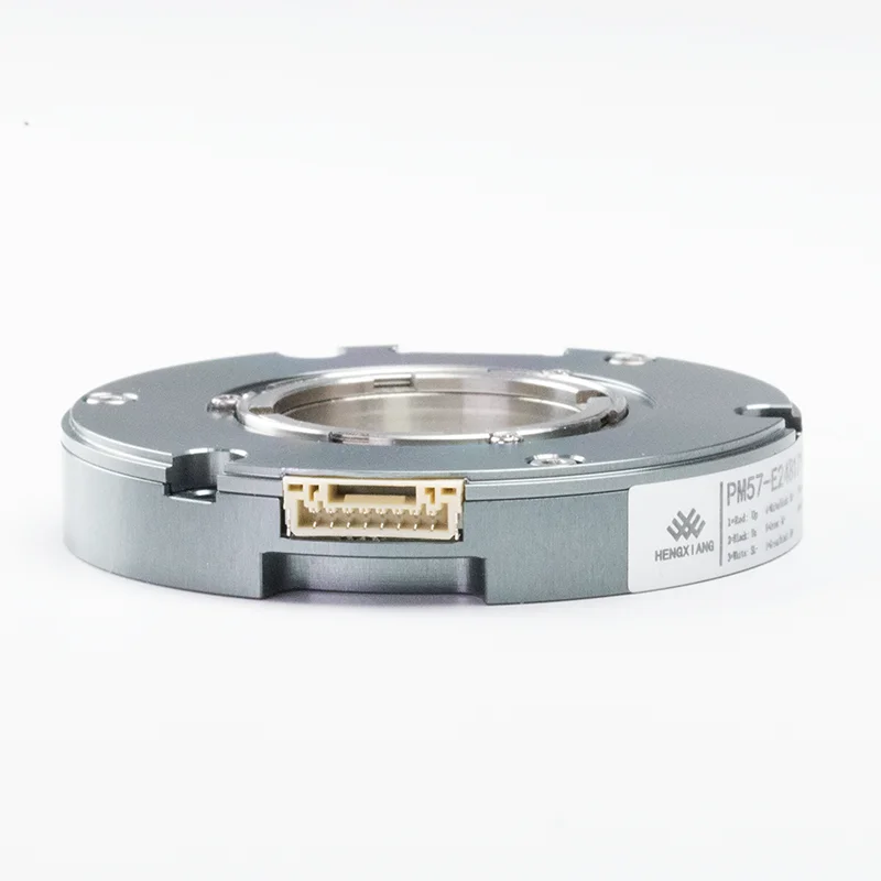 Hengxiang PM57 Absolute Encoder 24Bit 32Bit BISS C SSI 10mm Ultra Thin Bearingless Through Shaft Encoder