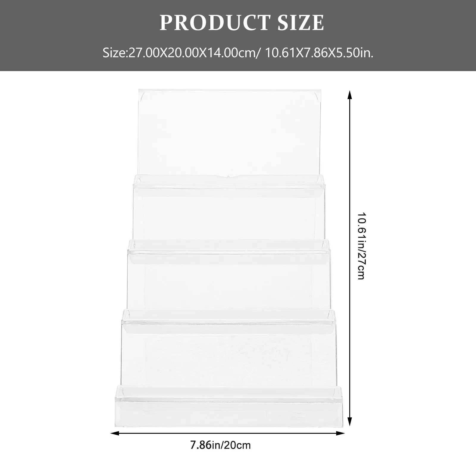 4-Layer Wallet Display Rack Premium Acrylic Multi-Function Display Stand for Shop Store Desktop Wallet Holder Displaying Holder