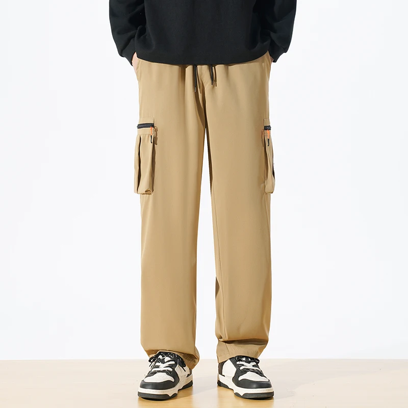 

Американская спецодежда, повседневные брюки прямого кроя для мужчин, универсальные весенне-осенние свободные брюки десантника и спортивные брюки