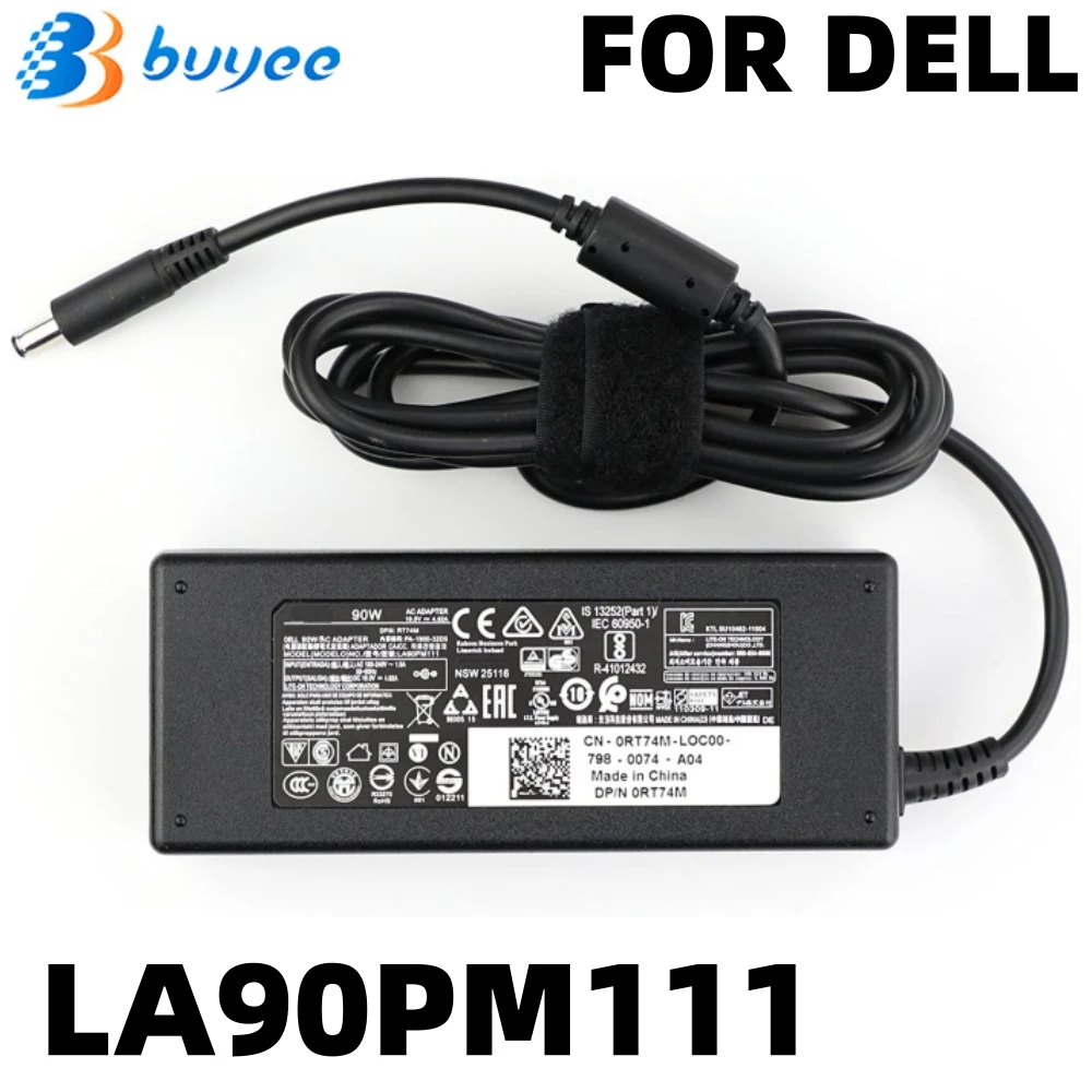 LA90PM111 DA90PM111 Original Laptop Charger Adapter For Dell Inspiron Vostro Series Notebook 0YD9W8 0Y4M8K 19.5V/4.62A/90W 7.4mm