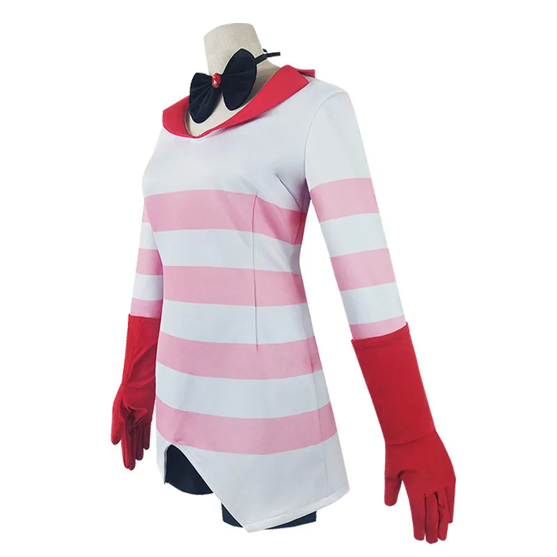 Sweet Hell's Angelcosplay-Kostüm, Bühnenaufführung, Halloween-Kostüm, traditionelle ethnische Kleidung für Damen, Angel Dust Cosplay