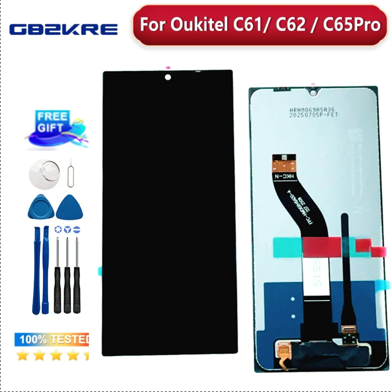 Original 6.88" For Oukitel C61/C61 Pro/C61Plus/C62/C62 Pro C65/C65 Pro LCD And Touch Screen Digitizer Display Screen1640*720 lcd
