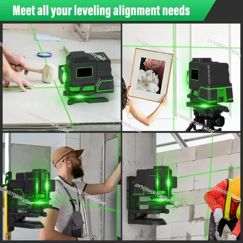 Tripod for Laser Level Mini Green Cross 12 Lines Self-leveling High Precision 3d Levels Laser