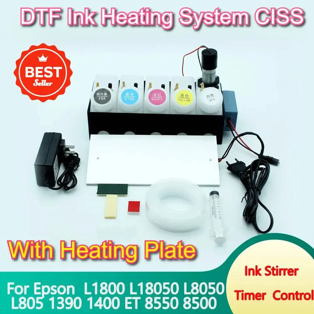 L18050 DTF CISS Ink Heating System Convert Device Heat Kit For Epson L8050 ET8550 XP15000 L1800 L805 1390 1400 DTF Modify Tool