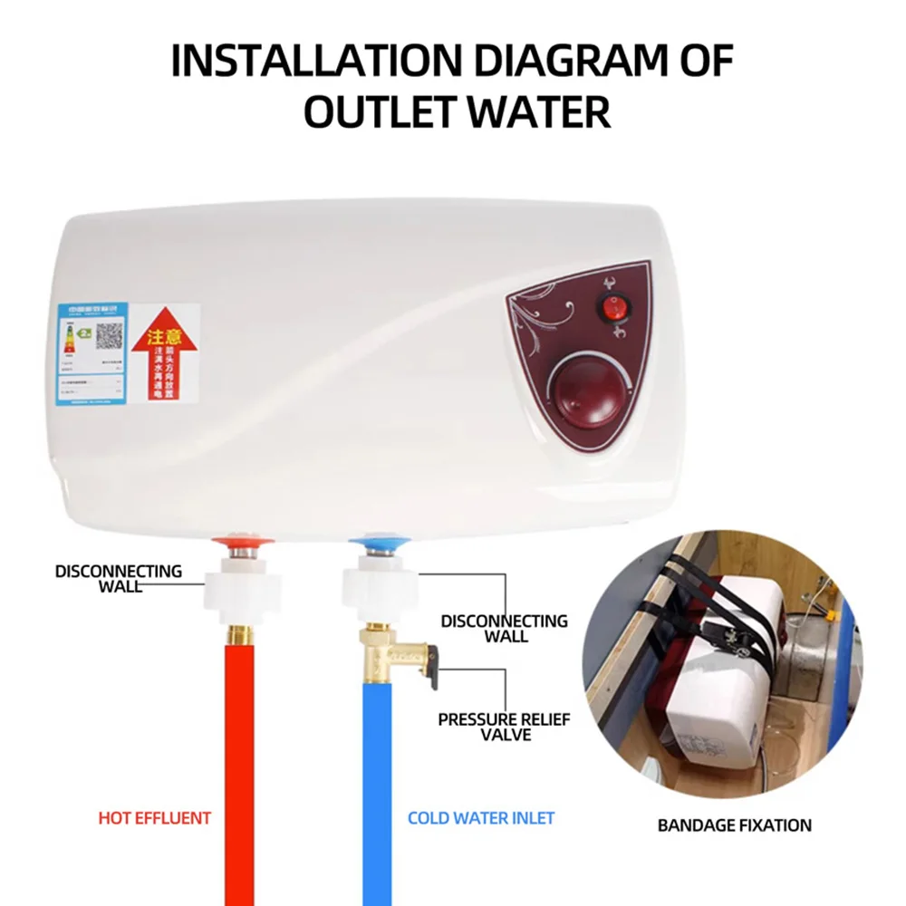 TYTXRV-سخان المياه الكهربائية للحمام ، دش السفر ، قافلة ، حمام دش ، 220 فولت ، 10L