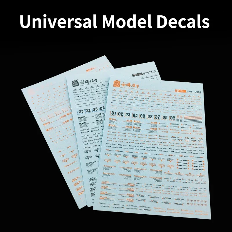 HSIANG Model Tool HMT-12001~12004 Universal Model Decals for Military Model Building Tools Hobby DIY Water Stickers