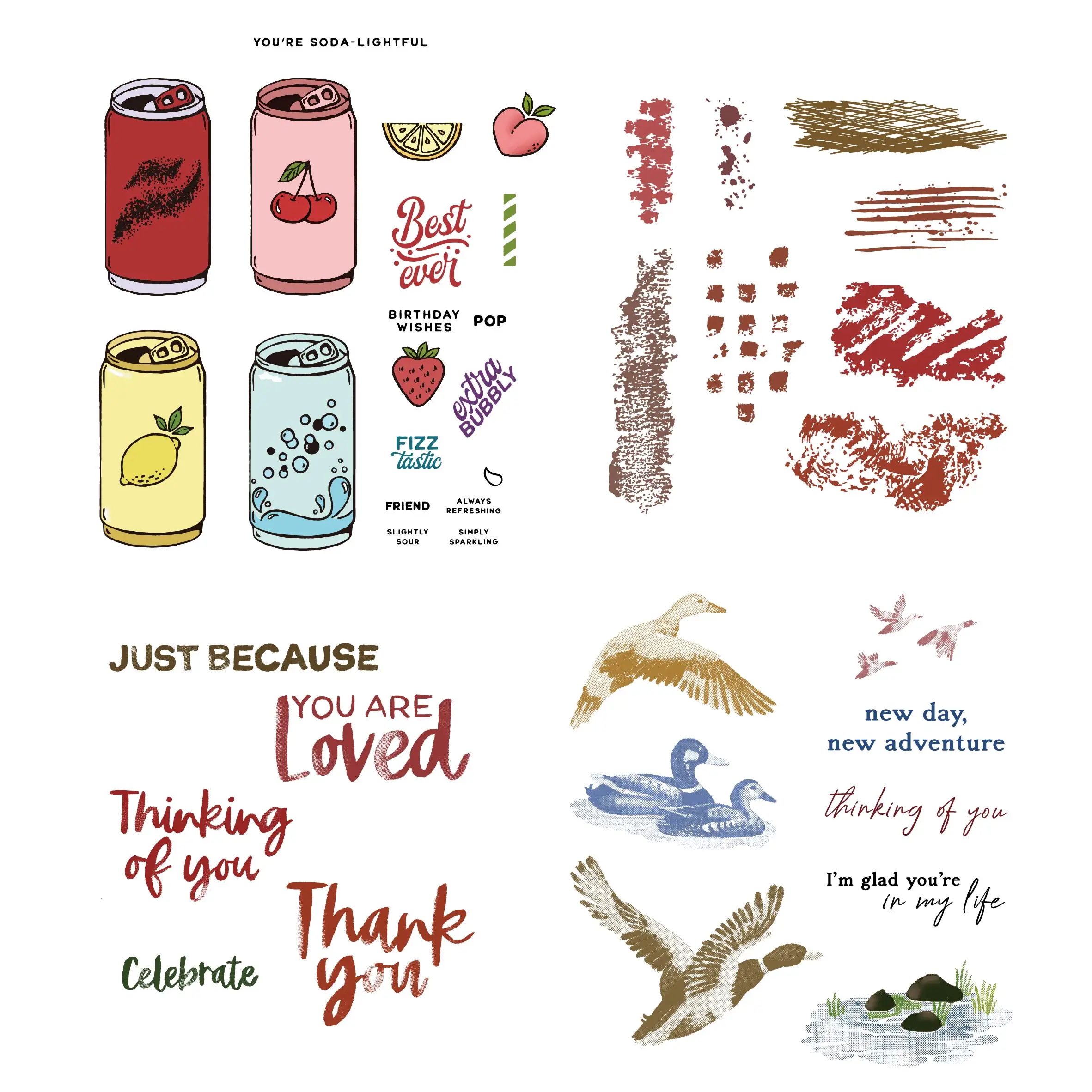 

PUPPY STAMP 2024 New Coke Bottle Alphabet Duck Metal Cutting Dies Clear Stamps for Decorating Scrapbook Diy Card Embossing Craft