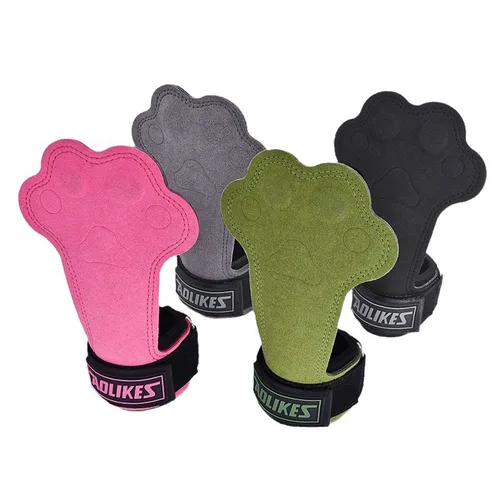 Imagen 2 del producto AOLIKES-guantes de gimnasio para dominadas, levantamiento de gimnasia, Crossfit, cinturón de potencia antideslizante, envolturas de soporte, almohadilla de protección de palma, fuerza