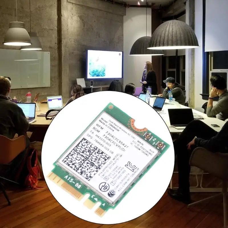 N84B модернизирована 7260NGW Wi -Fi Card 2.4G+5 ГГц 1200 Мбит / с сетевого адаптера для N40 70 N50 70 L440 L540 04x6007