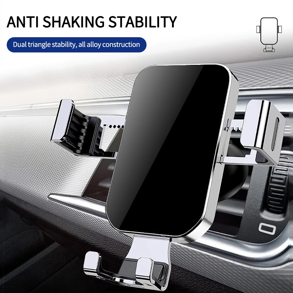 Universal Phone Holder In Car Mobile Mount Stand Air Vent Hook Clip Car Phone Holder for IPhone Xiaomi Samsung Cellphone Support