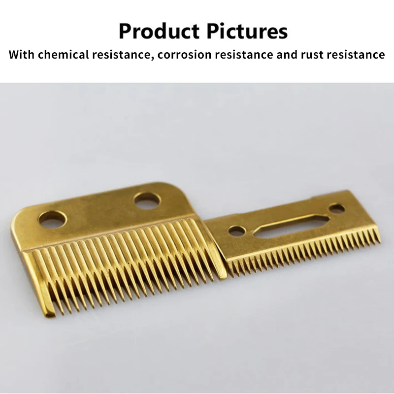 B92A pour Wahl Magic Clip Cord et lame de rechange sans fil + lame de coupe (lame en acier)-or