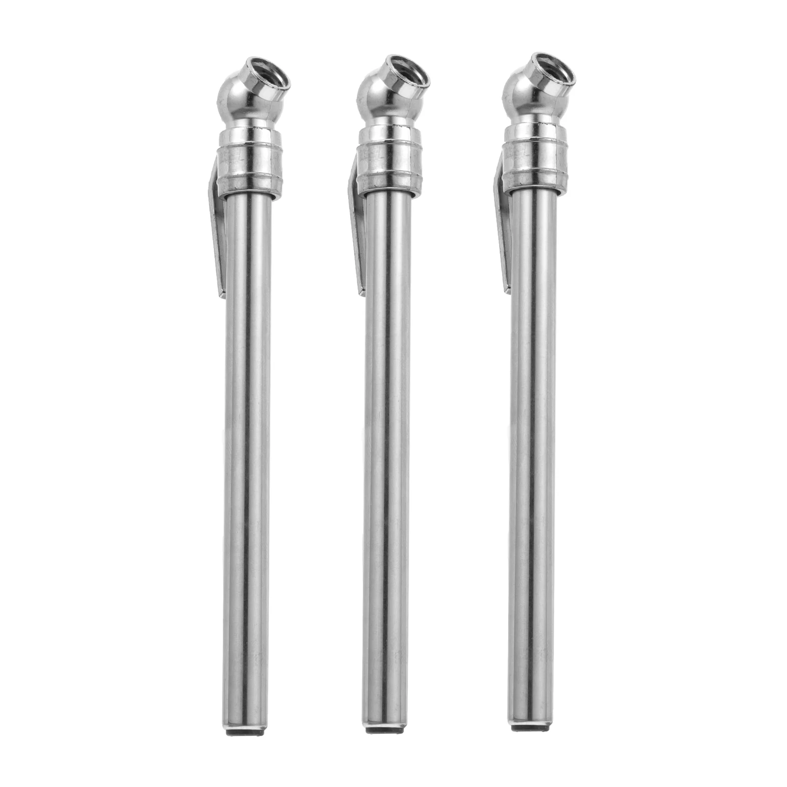 3 Pcs Tire Pressure Pen Car Gauge Portable Auto Pencil Stainless Steel Mechanical Air