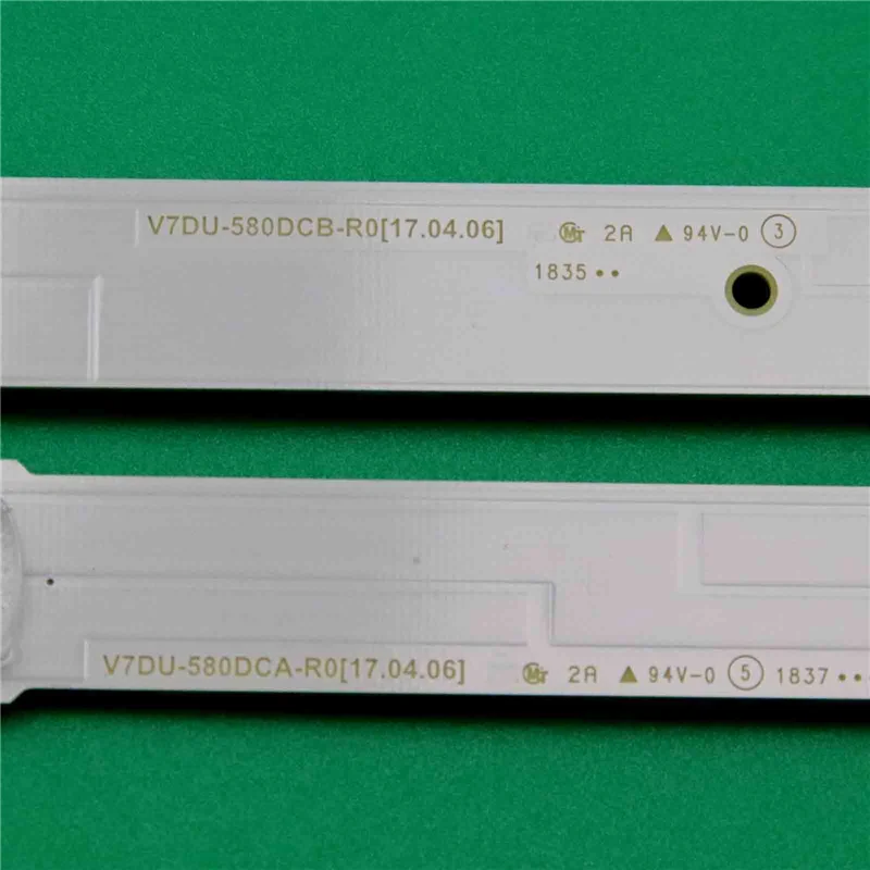 Barras de lâmpada LED da nova TV, tiras de luz de fundo, V7DU-580DCA/580DCB-R0, S_MU6100_58_FL30 _ L07 R07 _ REV1.0 LM41-00516(7)A, BN96-43942A, 43943A