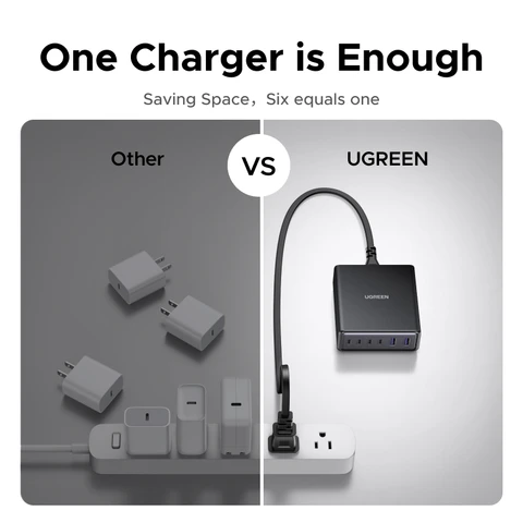 Устройство зарядное сетевое UGREEN, 100 Вт, 4 в 1, для iPhone 15 14 13 12 Pro Max