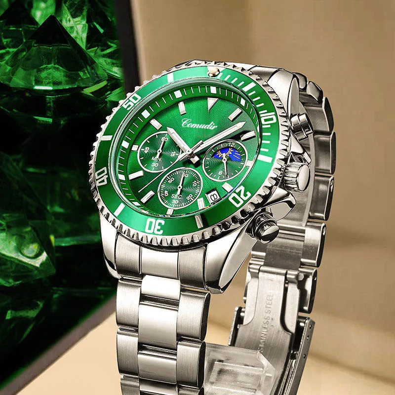 Top Brand Luxury Stainless Steel Watches for Men Waterproof Sports Quartz Watch Fashion Luminous Mens Watches Relogios Masculino