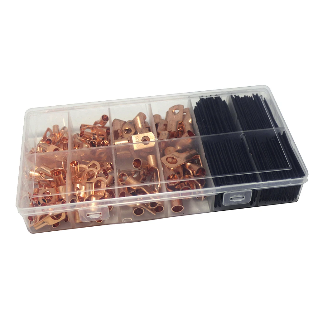 260pcs Moisture-proof High Strength Plug Spring Terminal Set Cable Lugs