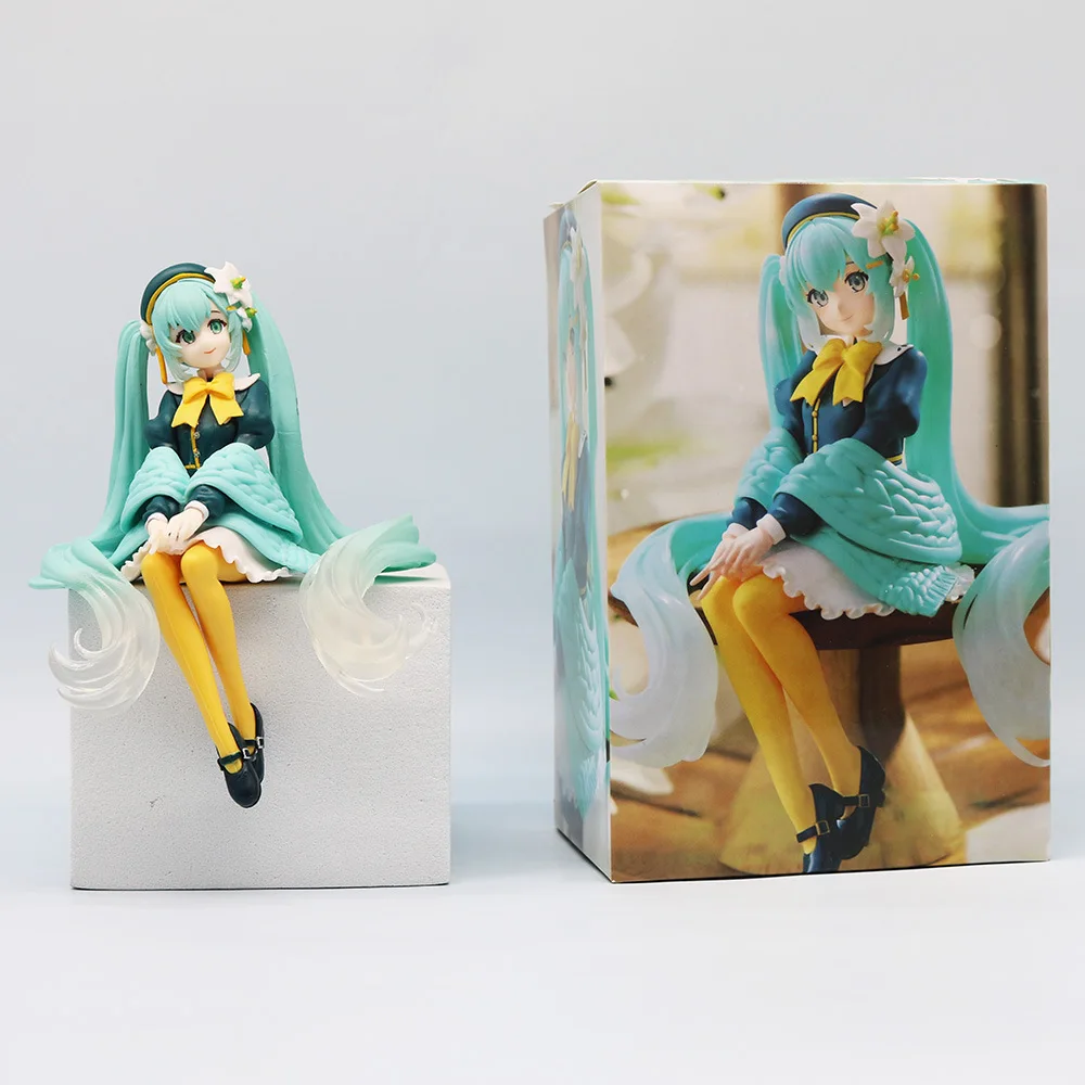 

14CM Hatsune Miku Flower Fairy Lily Noodle Stooper Anime Action Figure Toys PVC Model Kid Birthday Gift