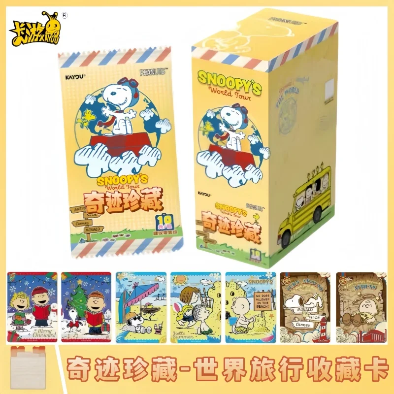 

KAYOU Authentic Peanuts Snoopy Series Miracle Collector's World Tour Card SP Card Anime Merchandise Holiday Gift