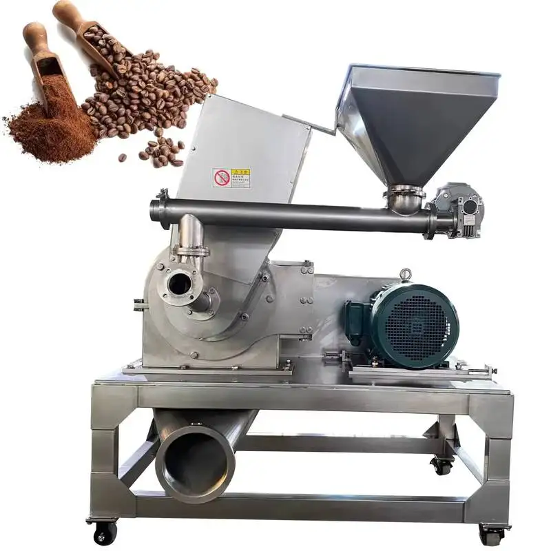 Fully Automatic Bean Cocoa Grinder, Coffee Powder Making Machine Coffee Bean Roaster, Electromagnetic Roller Roasting Machine