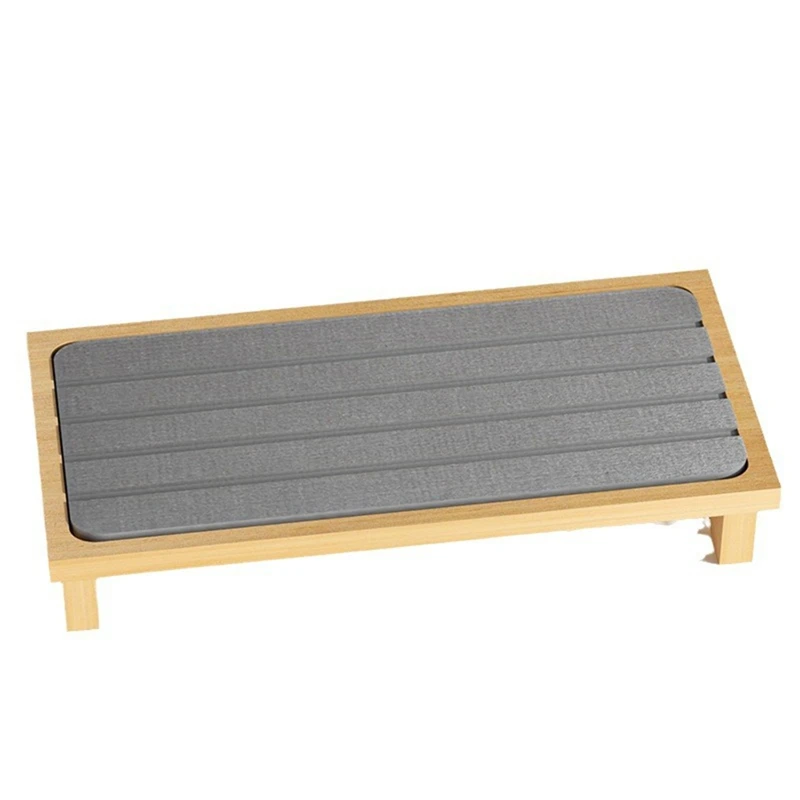 

AFBC Diatom Mud Washing Table Rack - Kitchen Sponge, Soap Holder & Dispenser With Countertop Fast Drying Tray Rack