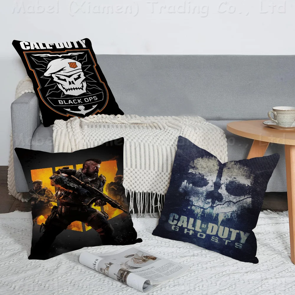 

Game C-Call-of-Dutyes Decorative Room Aesthetics Pillow Case Home Decor Bedroom Sofa Bed Couch Pillow Cover 45x45