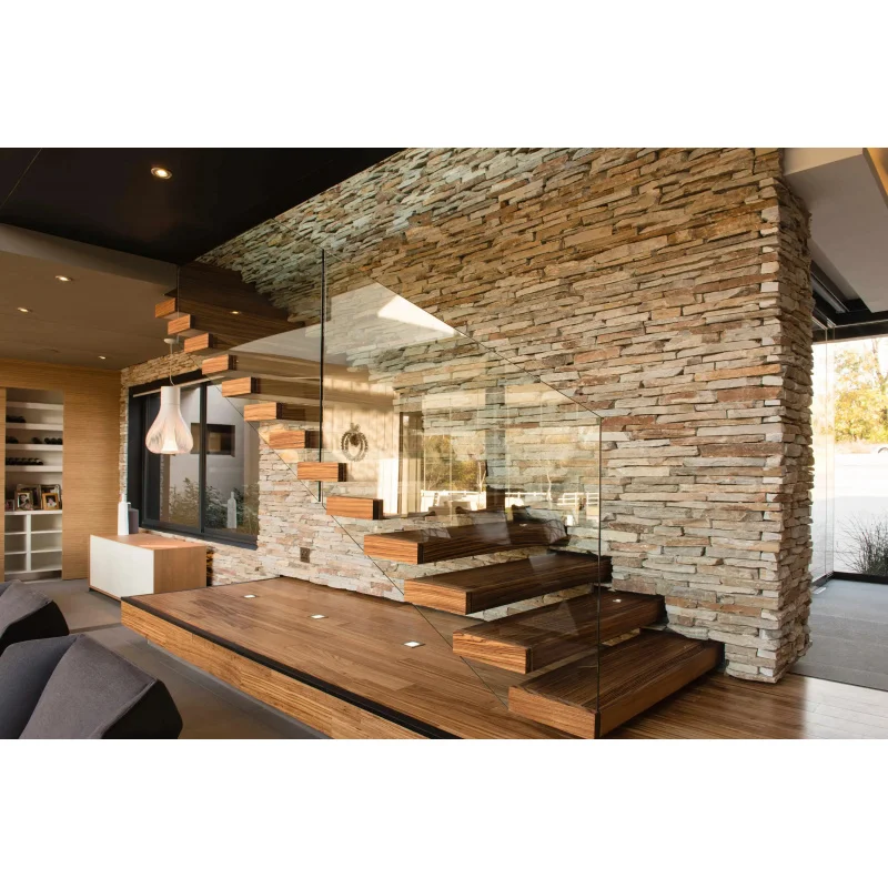 custom.Prima Steel Stringer Staircase with Solid Wood Treads & Railing Industrial Style/Hotel (Dark Walnut Finis
