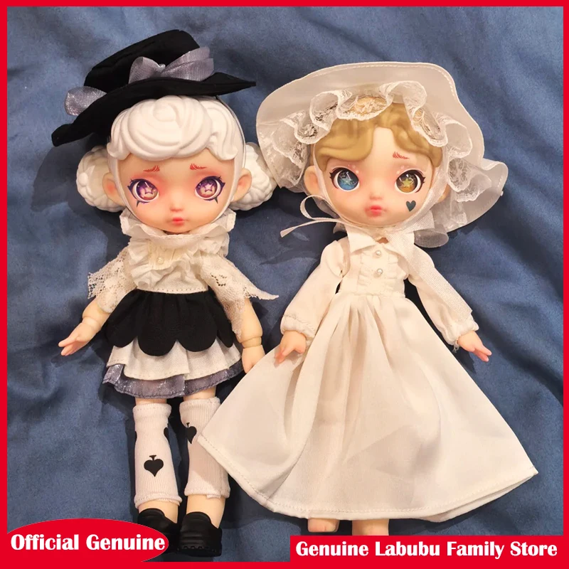 

100% натуральная серия Laura Black And White Spectrum Ob11 1/12 Bjd, экшн-фигурка, игрушки, кавайные аниме-фигурки, куклы, игрушки, подарок на день рождения