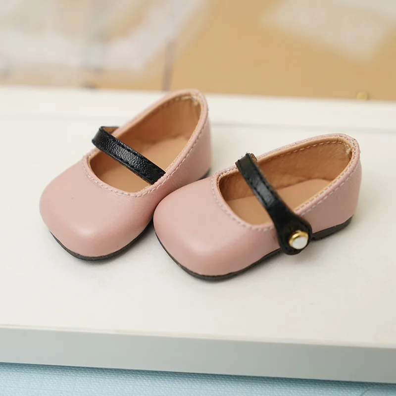 BJD doll shoes suitable for 1/6 size cute doll shoes square toe flat BJD doll shoes 1/6 doll accessories