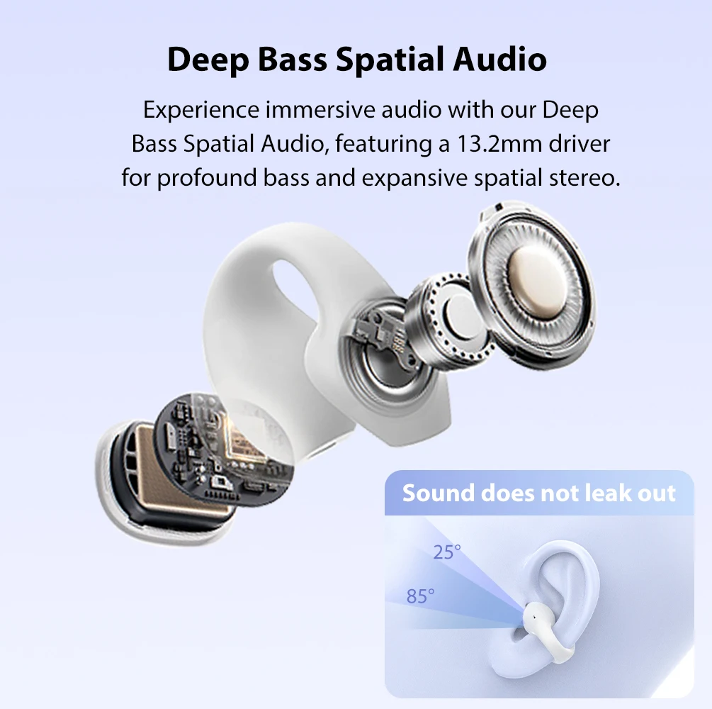 Translator Earphone MINISO X29  Bluetooth Translation Wireless Headphones Button Control Noise Reduction Earhooks Headset