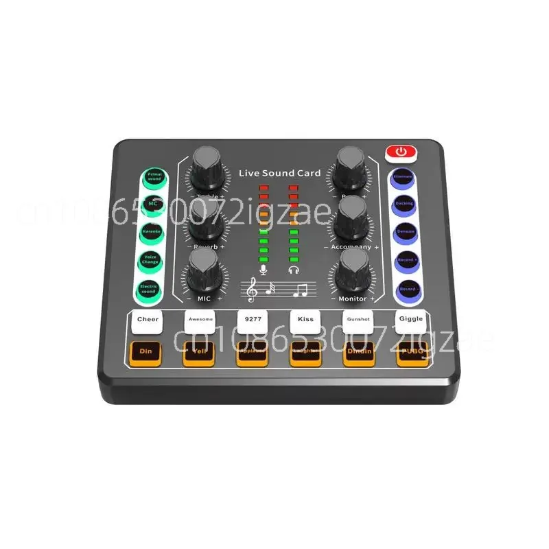 All-in-One Streaming Sound Card Kit - M8 Pro with 48V Mic, Compatible PC Phone for Vocal Guitar Recording & Live
