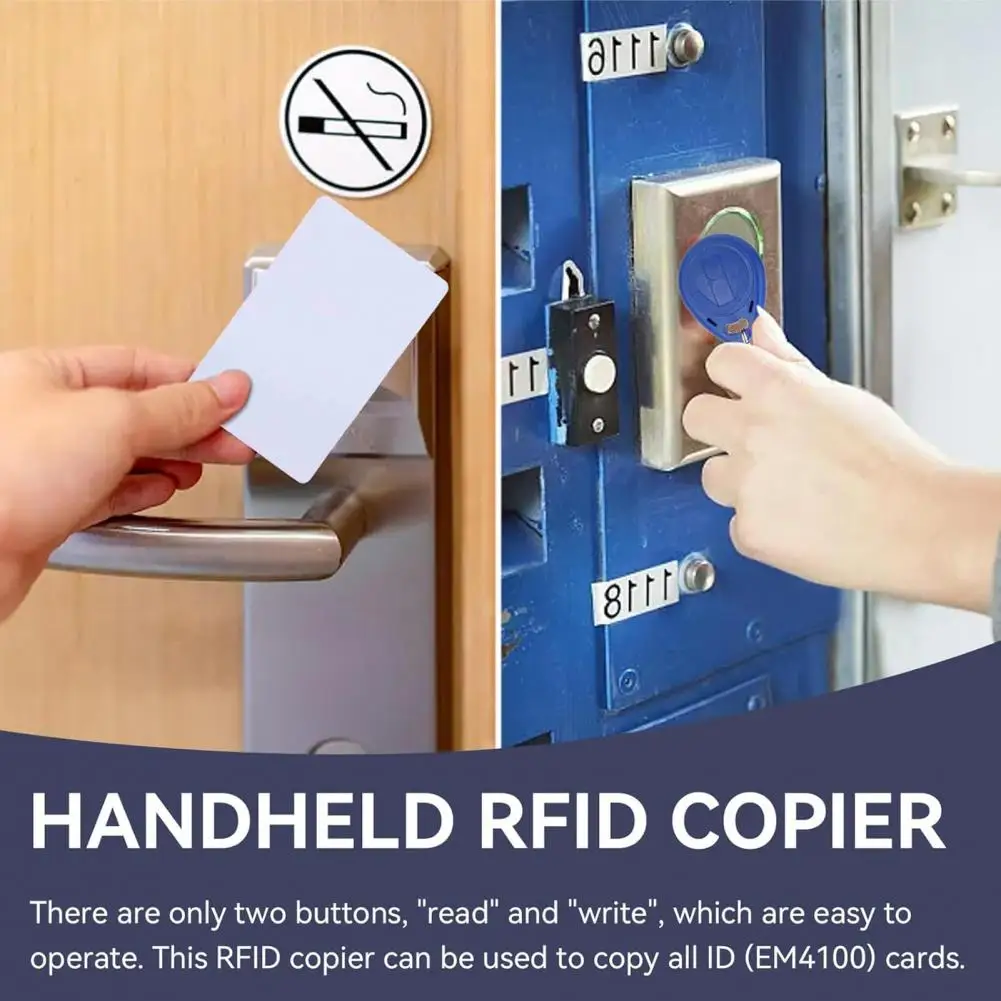 Lettore di schede RFID Scrittore Duplicatore di carte compatto e facile da usare Macchina per clonare carte d'identità 125khz a batteria Copiatrice di carte RFID