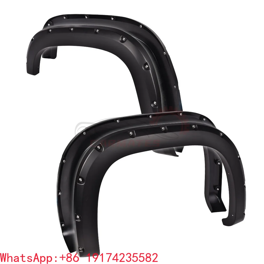 

For 2007-2013 GMC Sierra 1500 Pocket Style Fender Flares PP Wheel Eyebrow Install the Tool Kit Shiny Textured