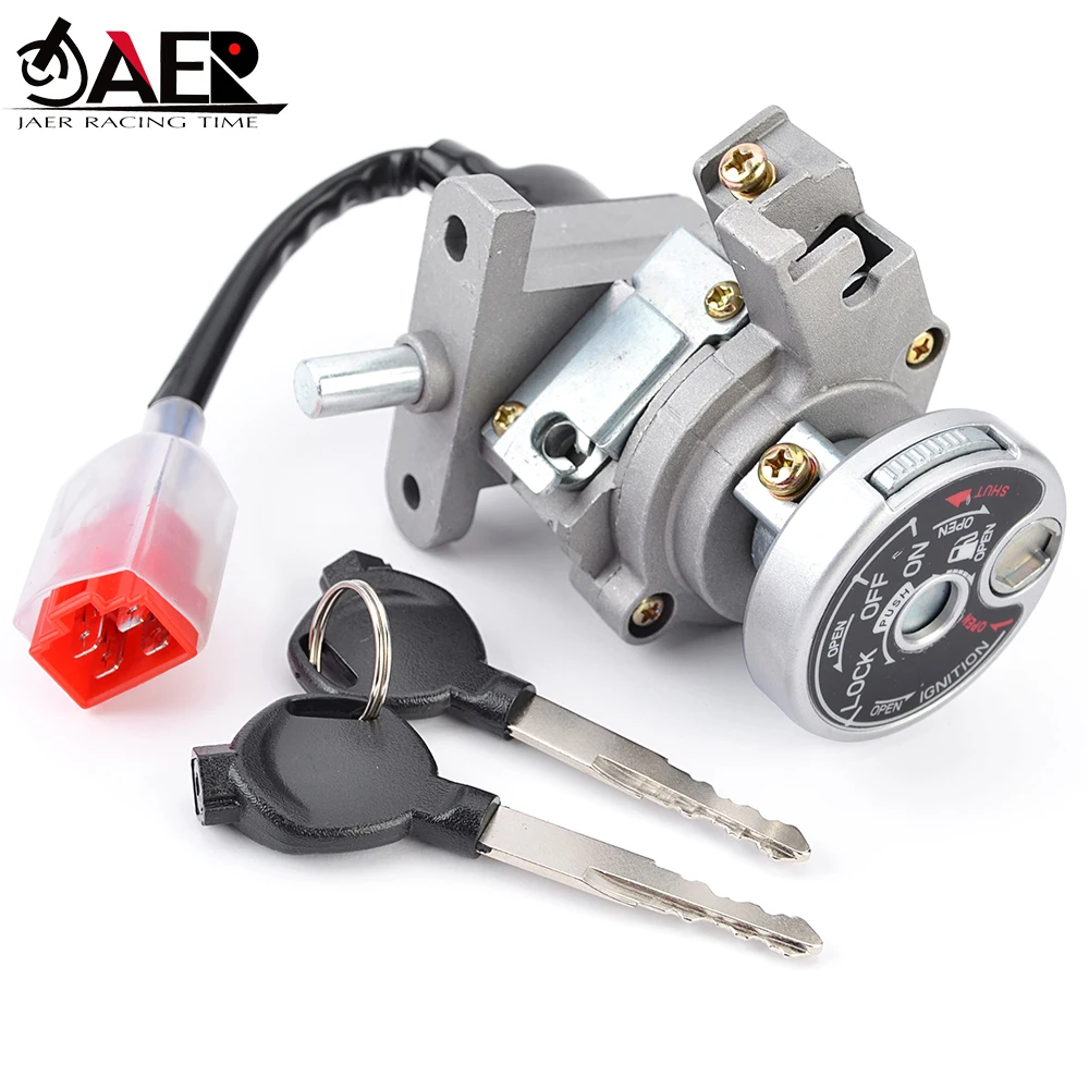 2JS-H2501-03 Fuel Gas Cap Ignition Switch Seat Lock with Key Kit for YW125 Zuma 125 BWS125 R Zuma 125 2016-2020