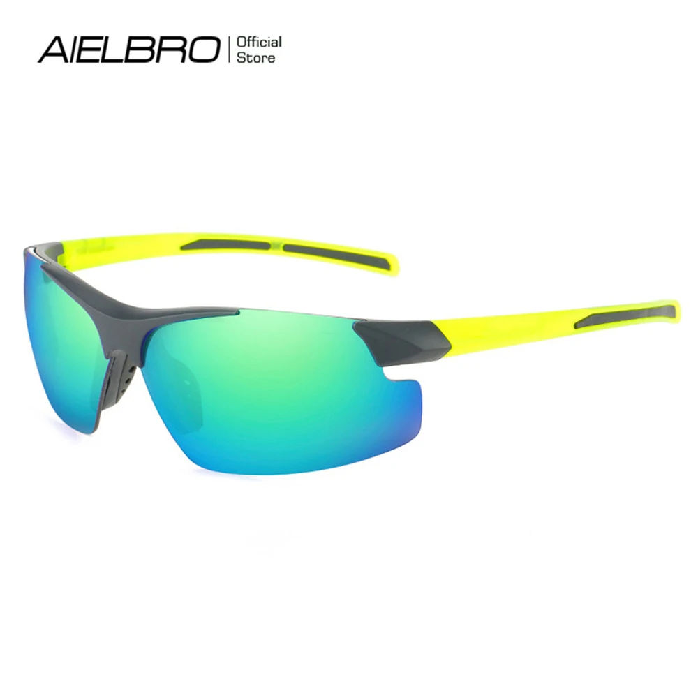 AIELBRO Cycling Glasses Men's Sunglasses Polarized Glasses Cycling Sunglasses Safety Goggles Bike Equipment Sunglasses for Men